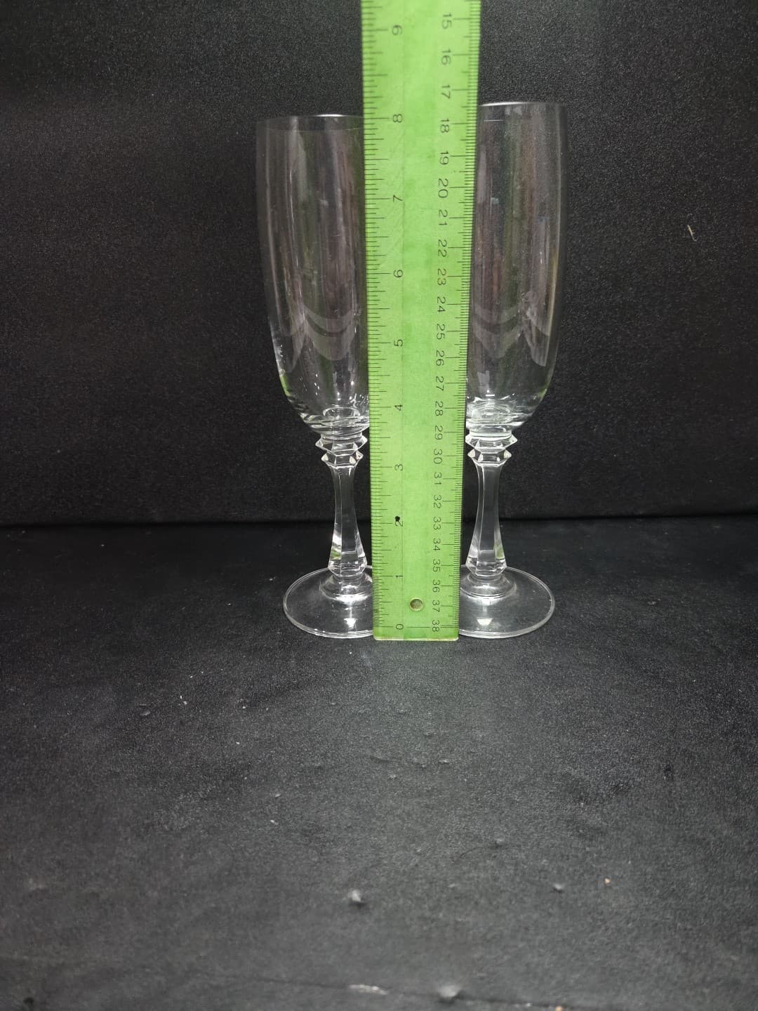 Princeton Crystal Champagne Flute Glasses, Set of 2, American Stemware Flutes - Thumbnail 8