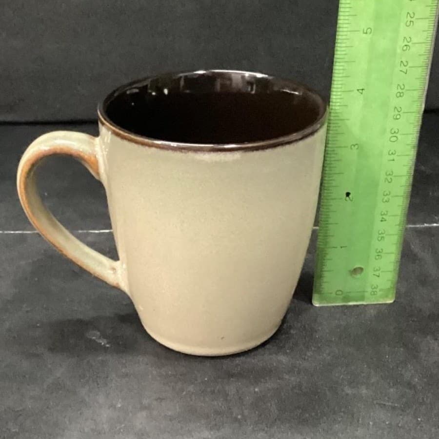 Pfaltzgraff Tan Brown Coffee Cups, Set of 4, Vintage Briar Pattern, Drinkware - Thumbnail 9