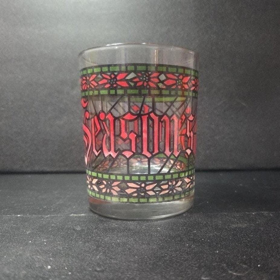 Houze Seasons Greetings Lowball Tumbler, Stained Glass Style, Replacement Drink - Thumbnail 9