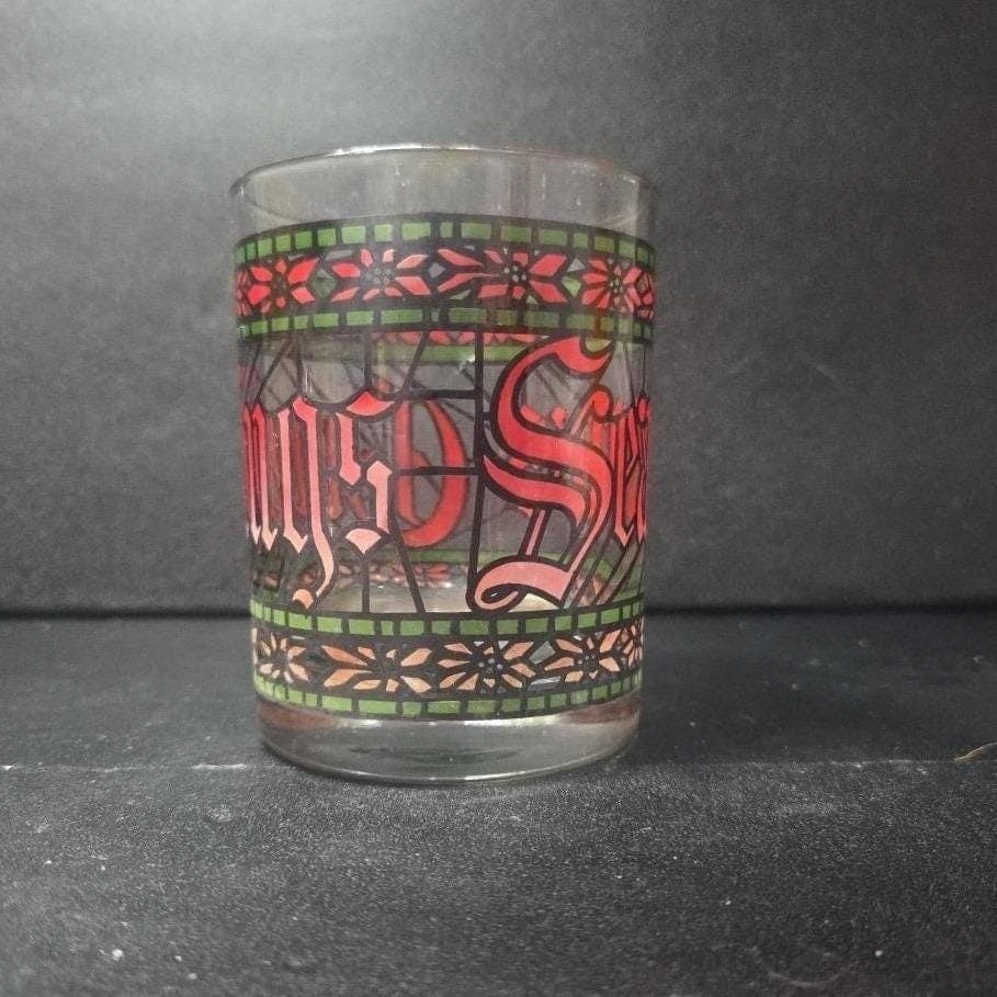 Houze Seasons Greetings Lowball Tumbler, Stained Glass Style, Replacement Drink - Thumbnail 8