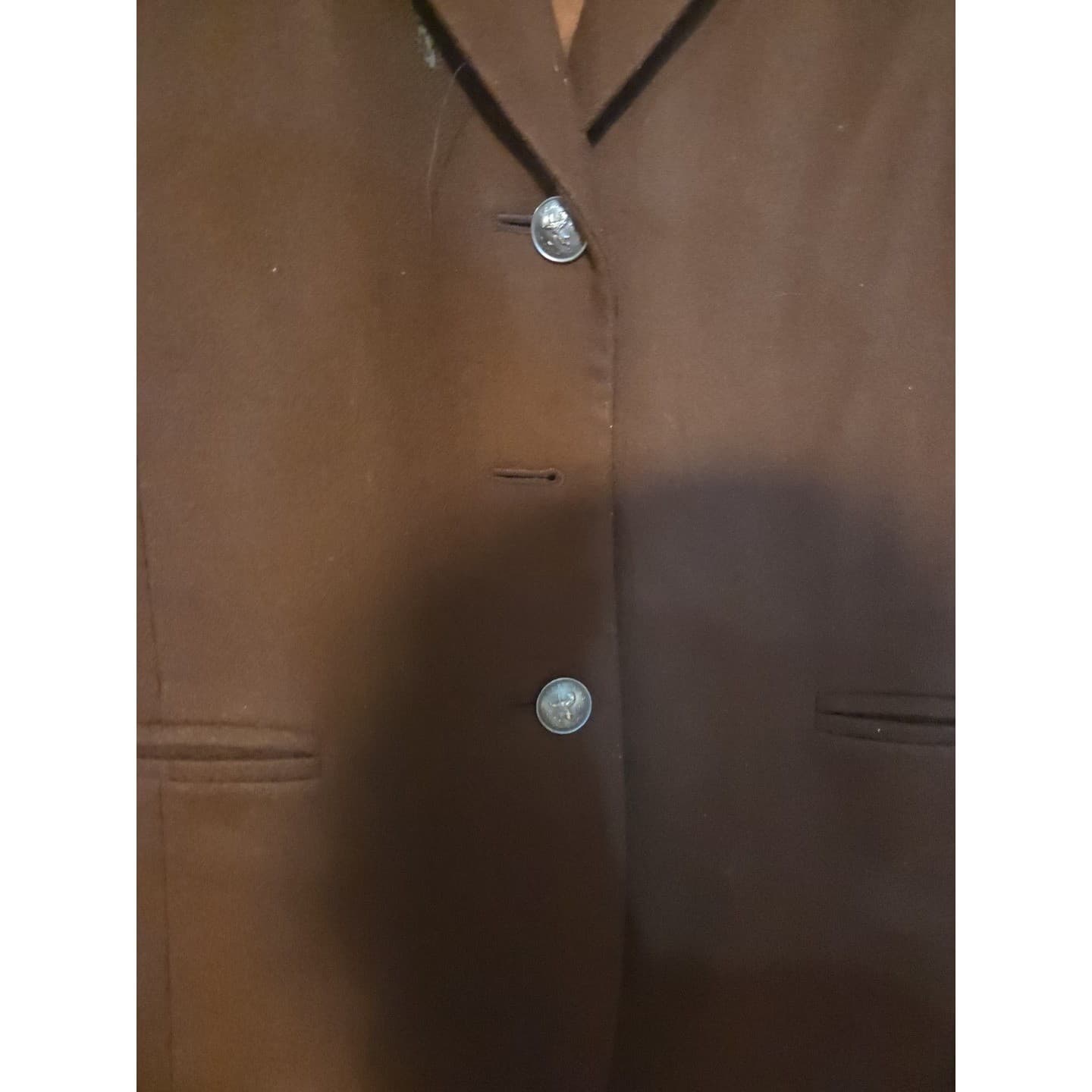 International Scene Vintage Brown 3-Button Blazer, Women's Jacket, RN 25585 - Thumbnail 6