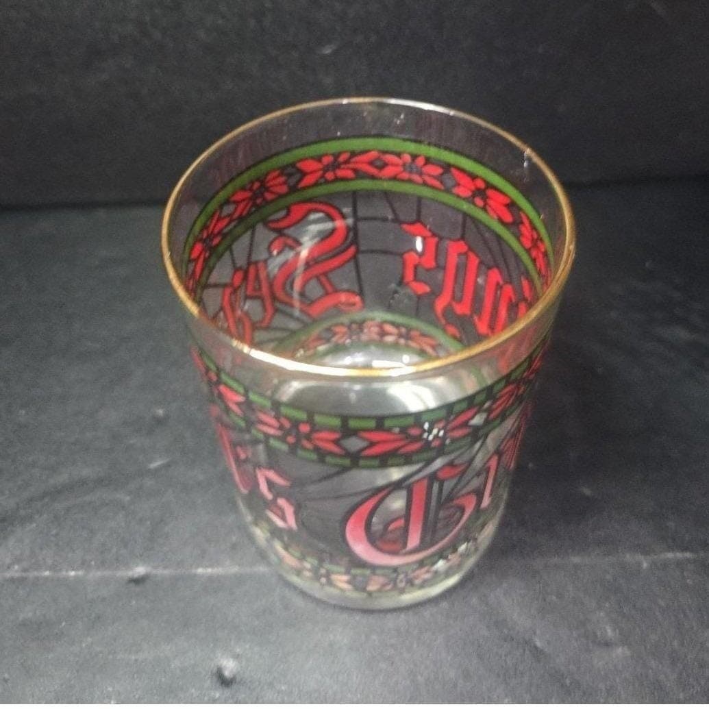 Houze Seasons Greetings Lowball Tumbler, Stained Glass Style, Replacement Drink - Thumbnail 6