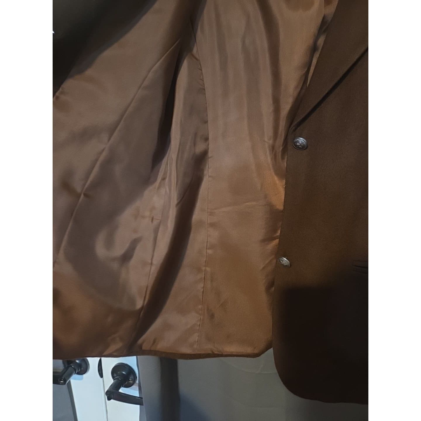 International Scene Vintage Brown 3-Button Blazer, Women's Jacket, RN 25585 - Thumbnail 7