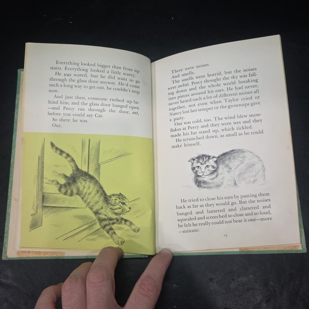 The Cat Who Wanted Out by Tay Hohoff, 1959 Vintage Hardcover, Ex-Library Book - Thumbnail 6