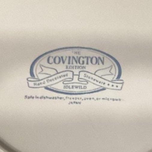 Covington Edition "Idlewild" Stoneware Dinner Plate, Vintage Japan Floral Dish - Thumbnail 3