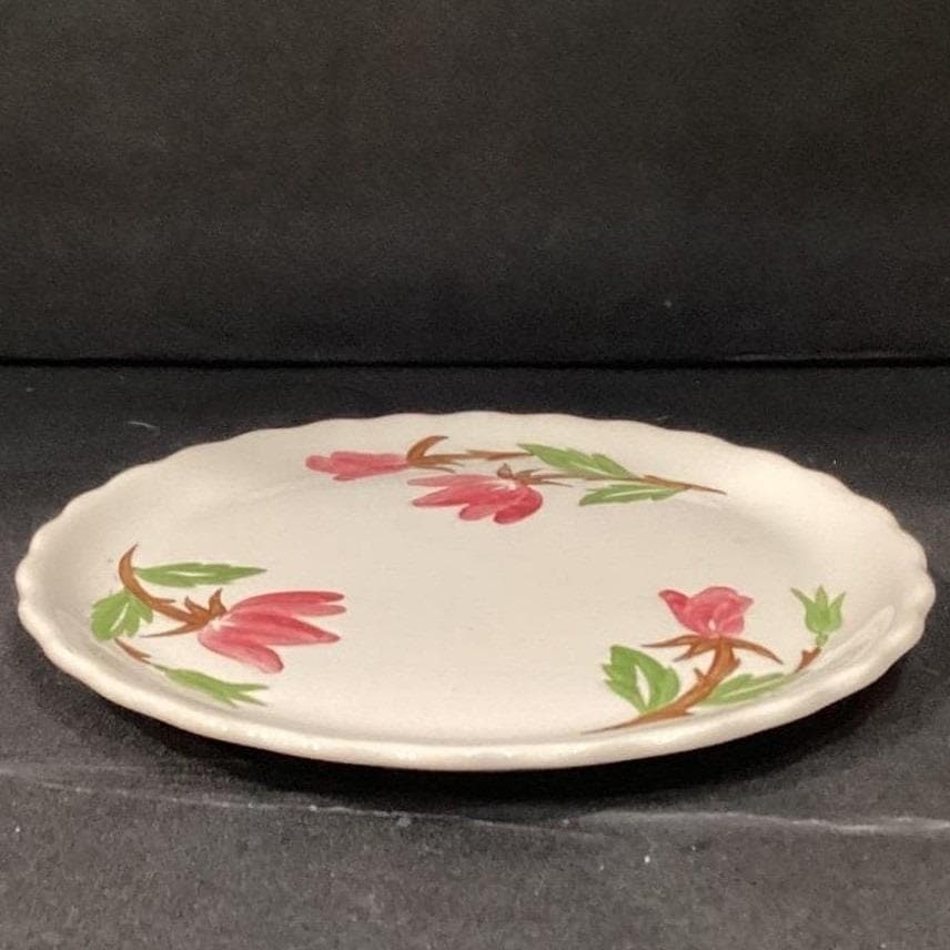 Continental Kilns Pink Flowers Dinner Plate, Vintage USA Pottery Dinnerware - Thumbnail 9
