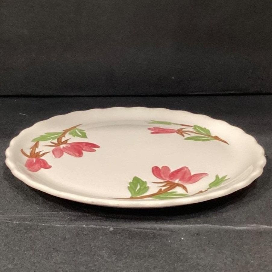 Continental Kilns Pink Flowers Dinner Plate, Vintage USA Pottery Dinnerware - Thumbnail 10