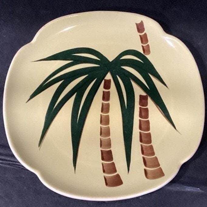 Continental Kilns "Tahiti" Square Salad Plate, Vintage USA Pottery, Dinnerware - Thumbnail 6