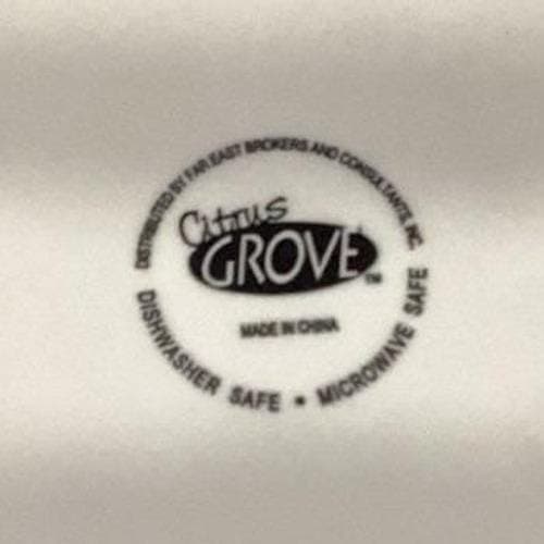 Citrus Grove Orange & Salmon Swirl Dinner Plate, Hand Painted Ceramic Tableware - Thumbnail 3