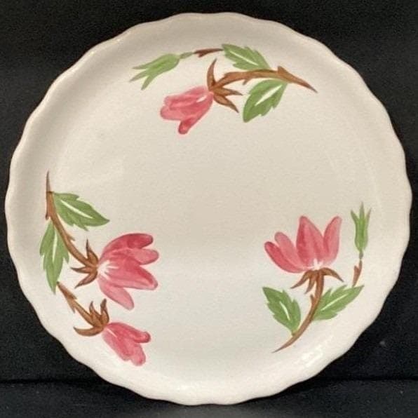 Continental Kilns Pink Flowers Dinner Plate, Vintage USA Pottery Dinnerware - Thumbnail 5