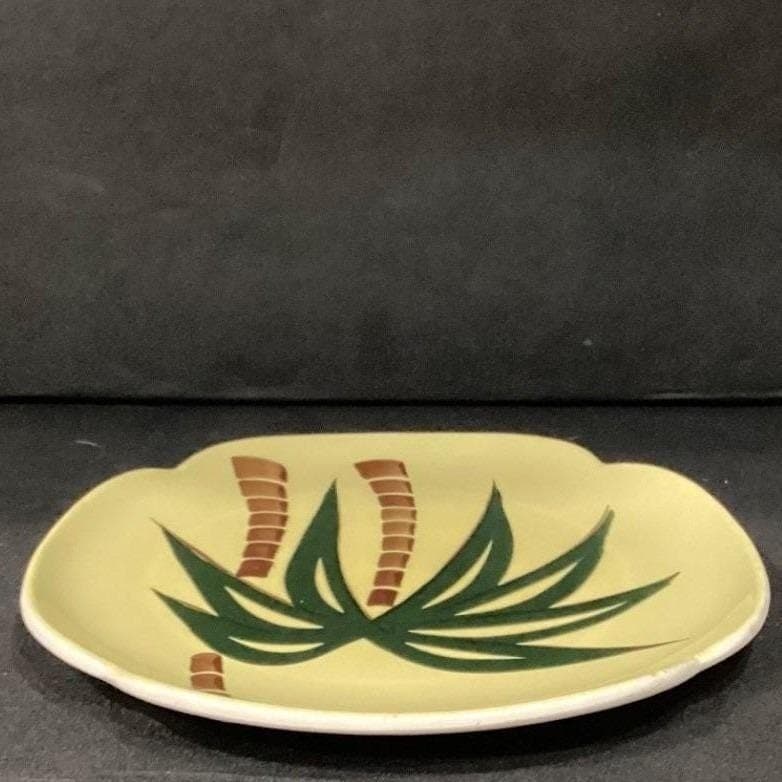 Continental Kilns "Tahiti" Square Salad Plate, Vintage USA Pottery, Dinnerware - Thumbnail 9