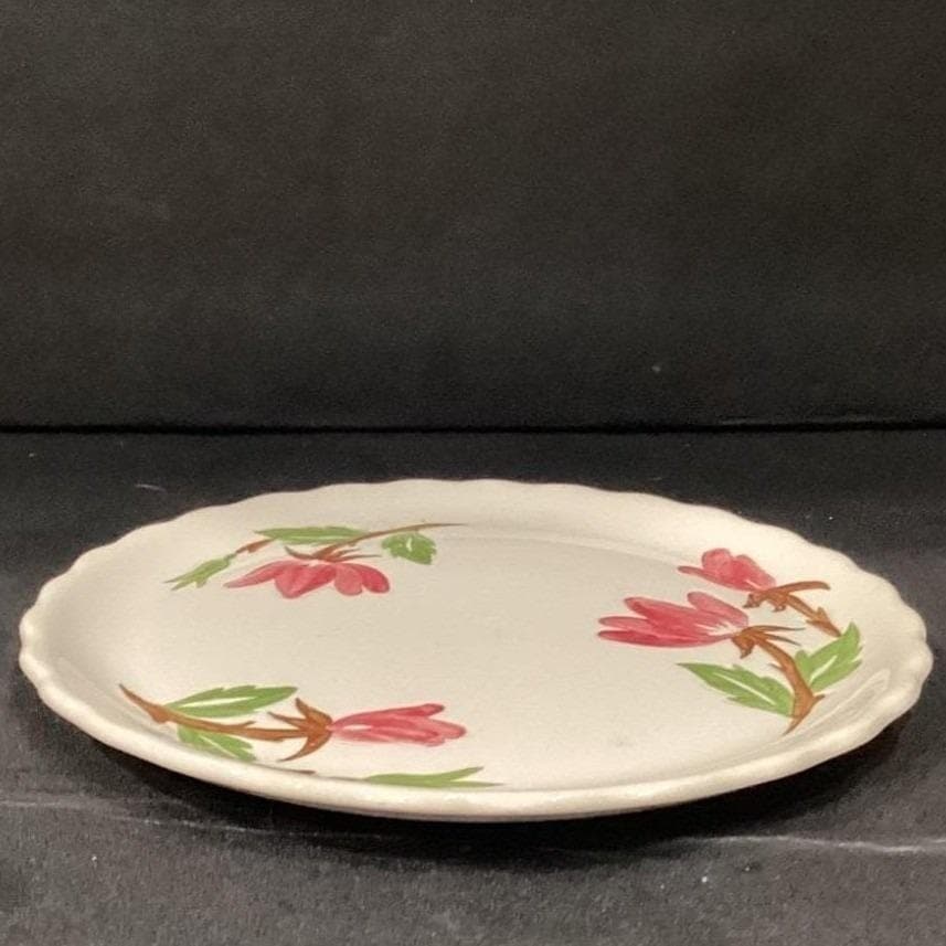 Continental Kilns Pink Flowers Dinner Plate, Vintage USA Pottery Dinnerware - Thumbnail 8