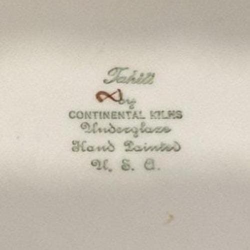 Continental Kilns "Tahiti" Square Salad Plate, Vintage USA Pottery, Dinnerware - Thumbnail 3
