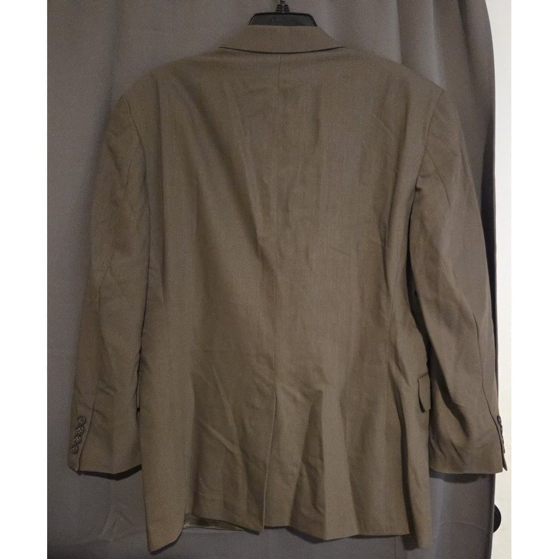 Jos. A. Bank Olive Brown Wool Blazer, Men's 42S Two Button Sport Coat - Thumbnail 4