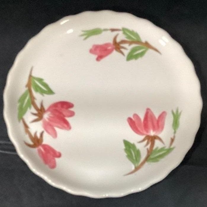 Continental Kilns Pink Flowers Dinner Plate, Vintage USA Pottery Dinnerware - Thumbnail 6
