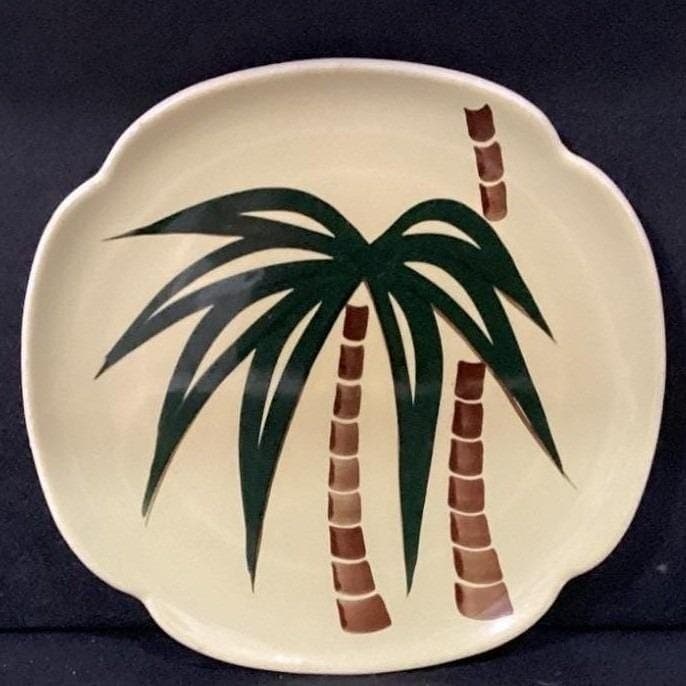Continental Kilns "Tahiti" Square Salad Plate, Vintage USA Pottery, Dinnerware - Thumbnail 5