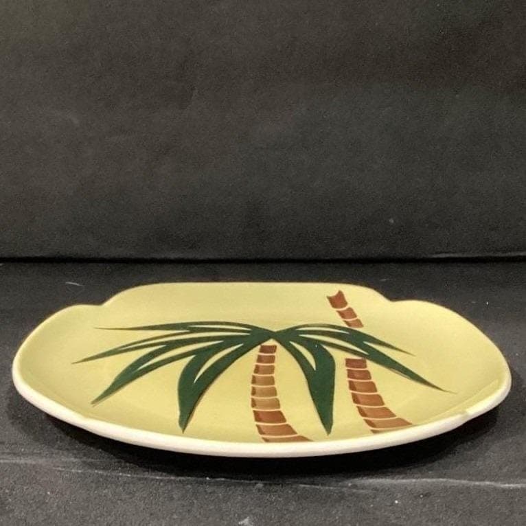 Continental Kilns "Tahiti" Square Salad Plate, Vintage USA Pottery, Dinnerware - Thumbnail 7