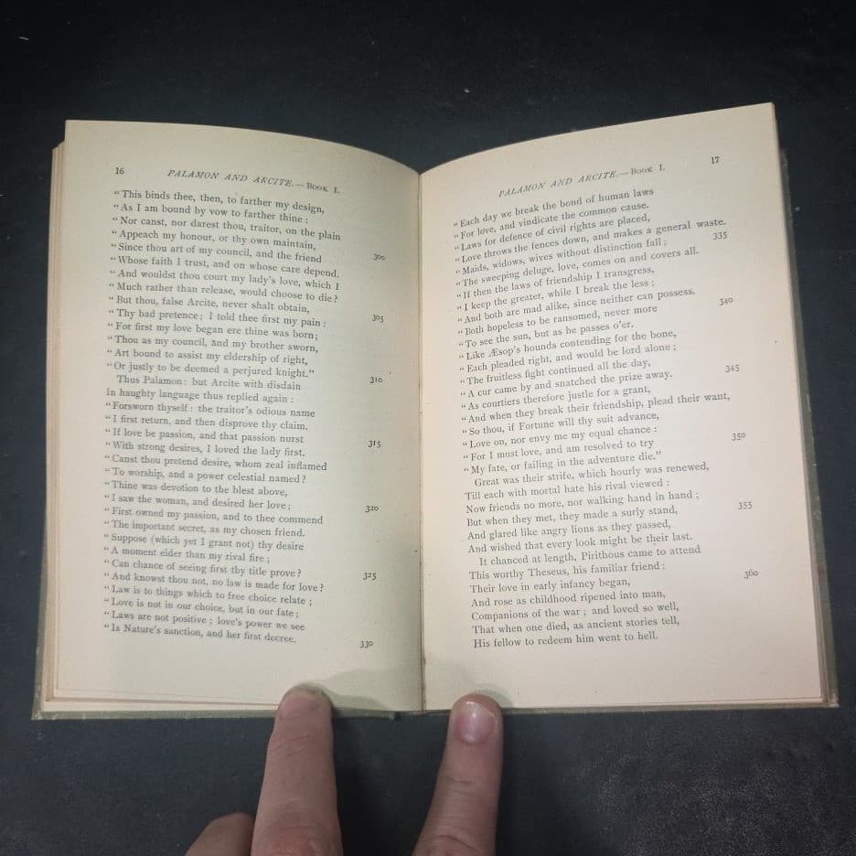 Dryden Palamon and Arcite 1898 Ginn & Company Standard English Classic Hardcover - Thumbnail 6