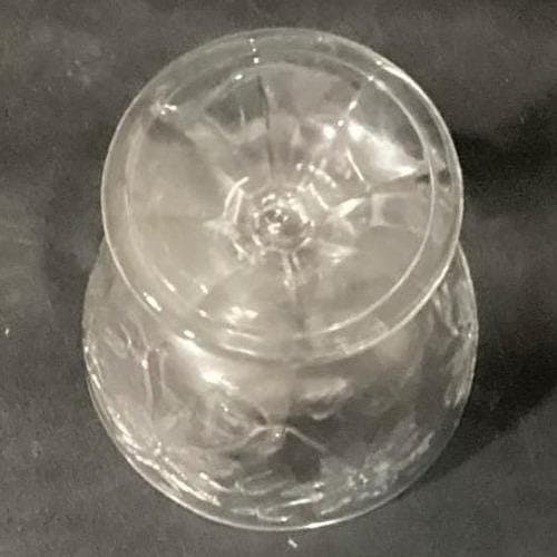 Princess House Fantasia Footed Sherbet Cups, Set of 4, Clear Floral Dessert Bowl - Thumbnail 4