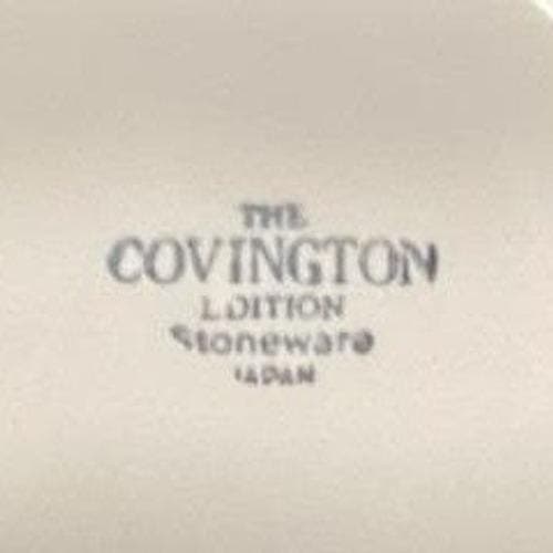 Covington Edition "Avondale" Stoneware Saucers, Set of 4, Vintage Dinnerware - Thumbnail 3