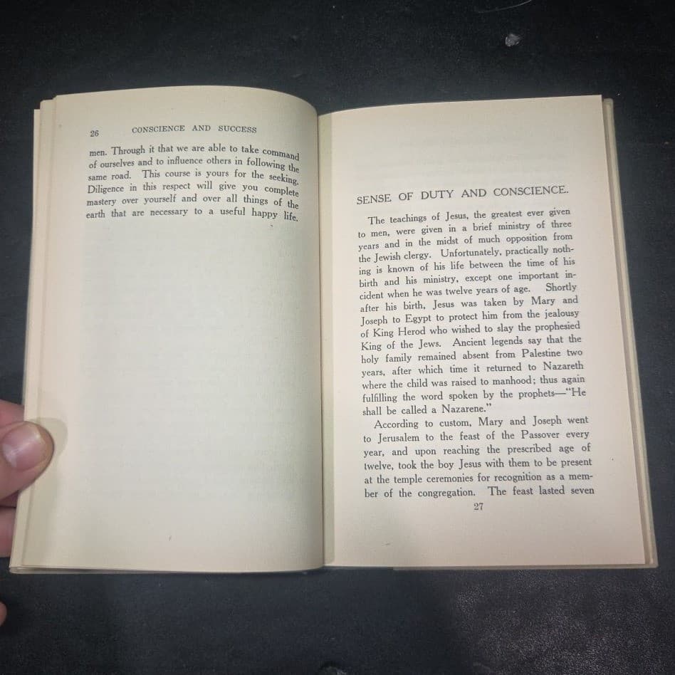 Conscience and Success Fernand E d'Humy, 1923 Hardcover, Vintage Philosophy Book - Thumbnail 6
