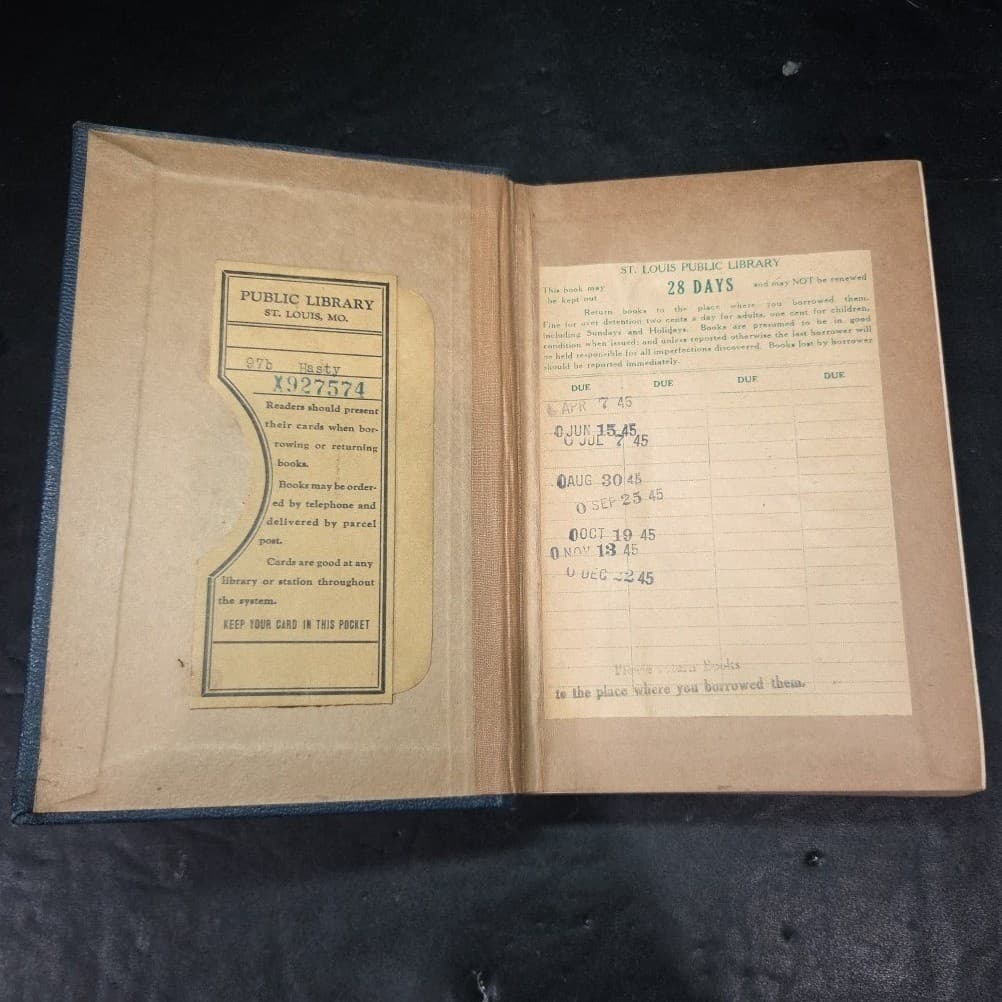 Jack Hasty Done With Mirrors 1943 First Edition Radio Writer Memoir Ex-Library - Thumbnail 3