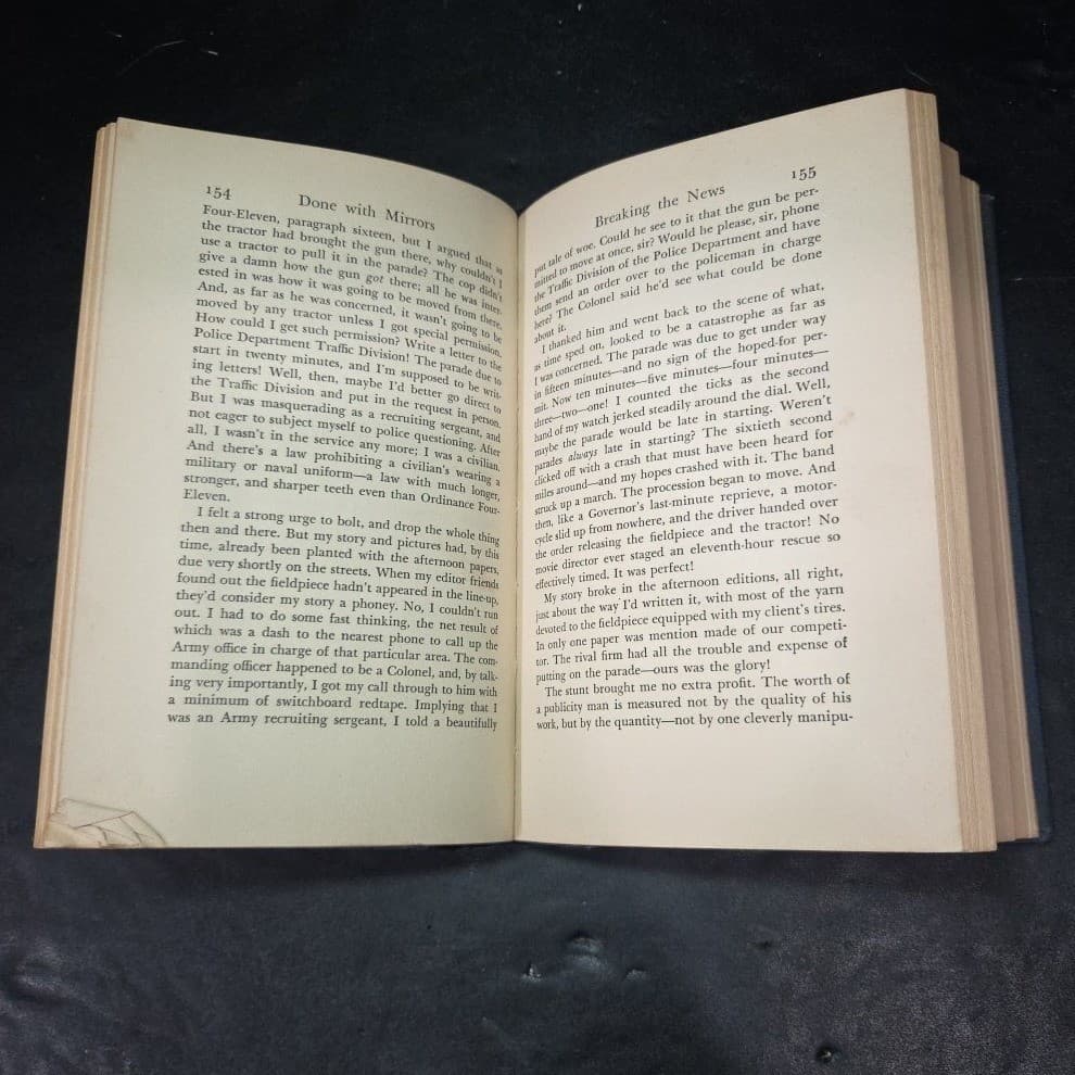 Jack Hasty Done With Mirrors 1943 First Edition Radio Writer Memoir Ex-Library - Thumbnail 6