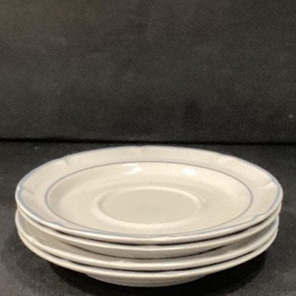 Covington Edition "Avondale" Stoneware Saucers, Set of 4, Vintage Dinnerware - Thumbnail 7