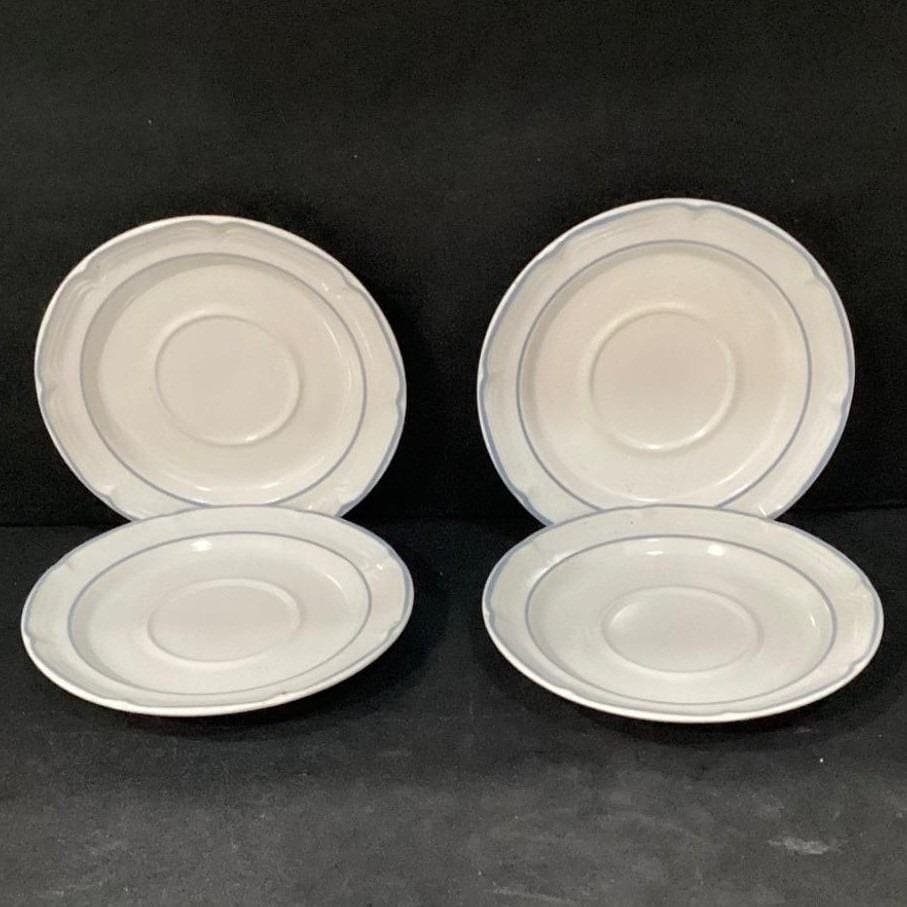 Covington Edition "Avondale" Stoneware Saucers, Set of 4, Vintage Dinnerware - Thumbnail 6