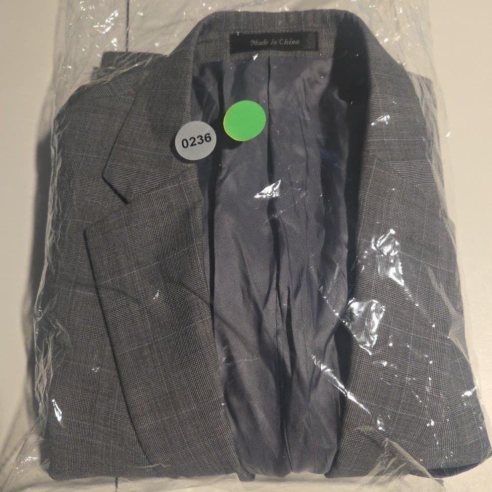Lauren Ralph Lauren Grey Glen Plaid Blazer, Men's 42R Two Button Sport Coat - Thumbnail 11