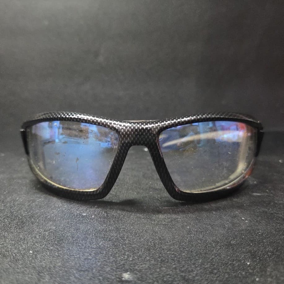 ORR Safety XP750 Carbon Fiber Pattern Blue Mirror Lens ANSI Z87+ Glasses Mens - Thumbnail 2