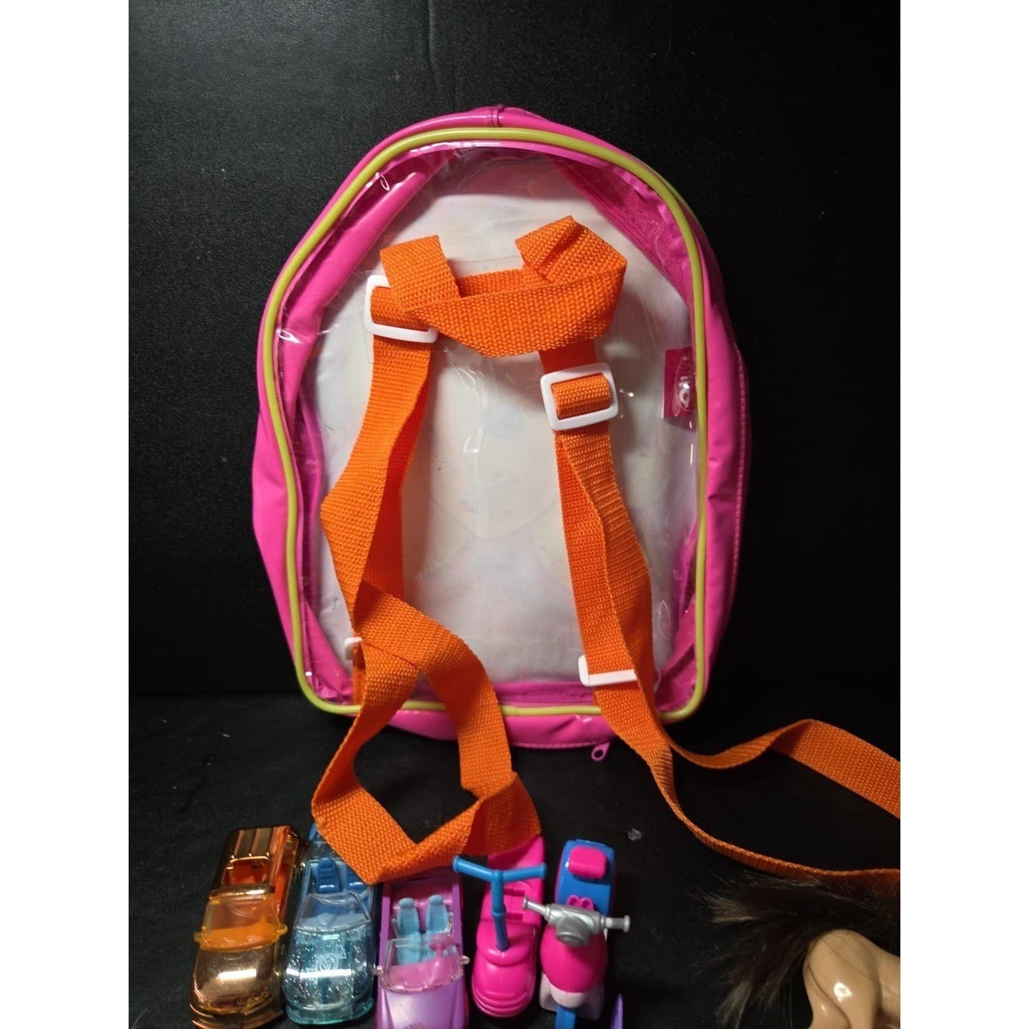 Polly Pocket Doll Lot: Backpack Vehicles Horse Clothes Accessories, Vintage Doll - Thumbnail 7