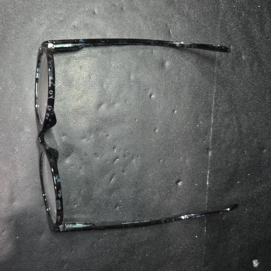 Aldi Blue Floral Round Reading Glasses +2.00 Magnification 51798 Womens Black - Thumbnail 8