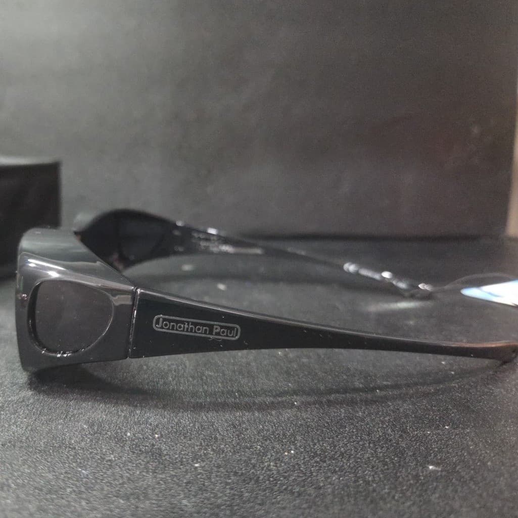 Jonathan Paul Fitovers FitzRx Black Wrap Around Sunglasses Over Glasses NEW - Thumbnail 4