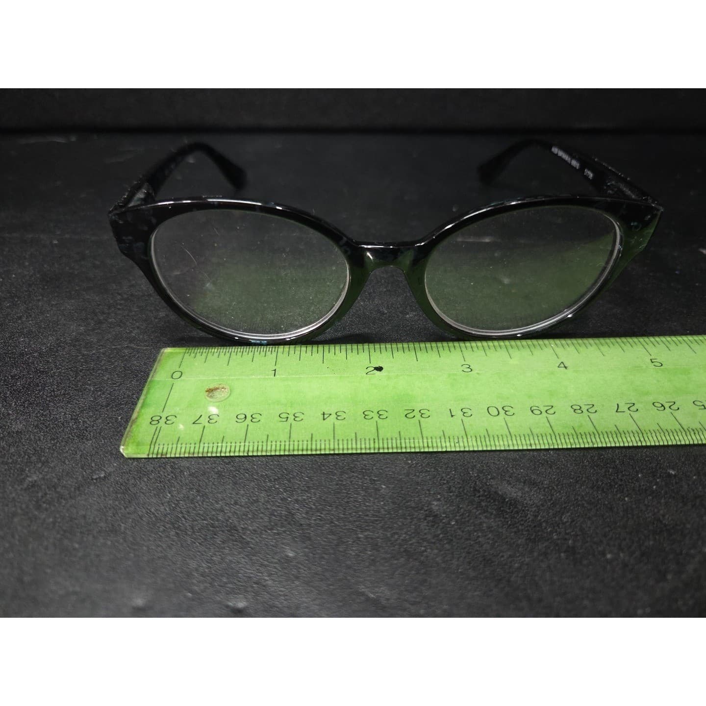 Aldi Blue Floral Round Reading Glasses +2.00 Magnification 51798 Womens Black - Thumbnail 9