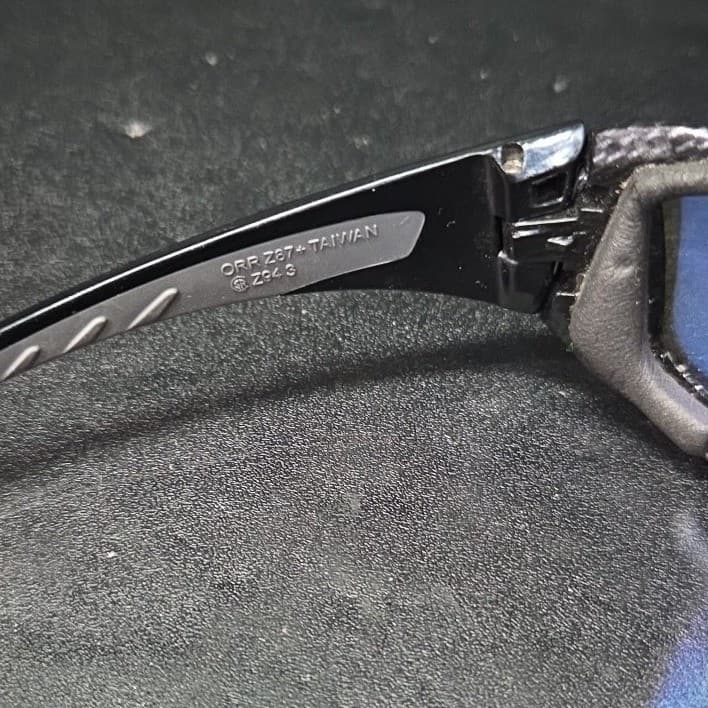 ORR Safety XP750 Carbon Fiber Pattern Blue Mirror Lens ANSI Z87+ Glasses Mens - Thumbnail 10