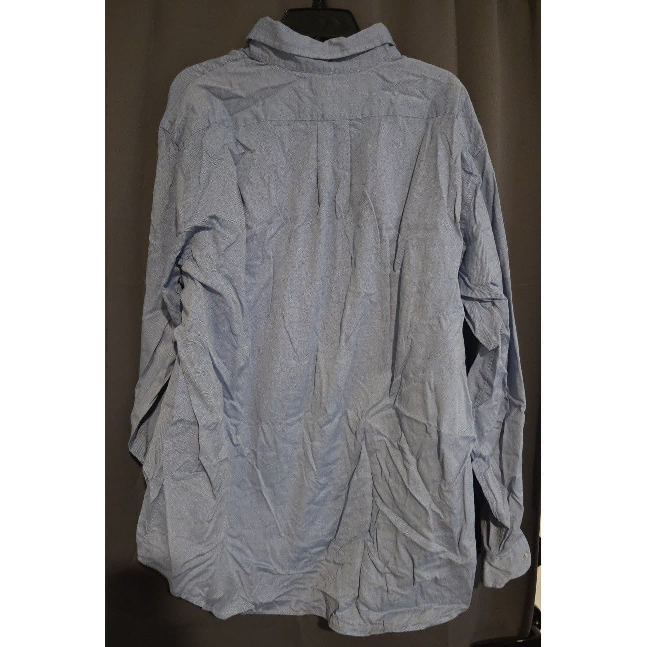 Jos. A. Bank Royal Oxford Cotton Blue Button Down Shirt, Men's Size 17-36 - Thumbnail 4