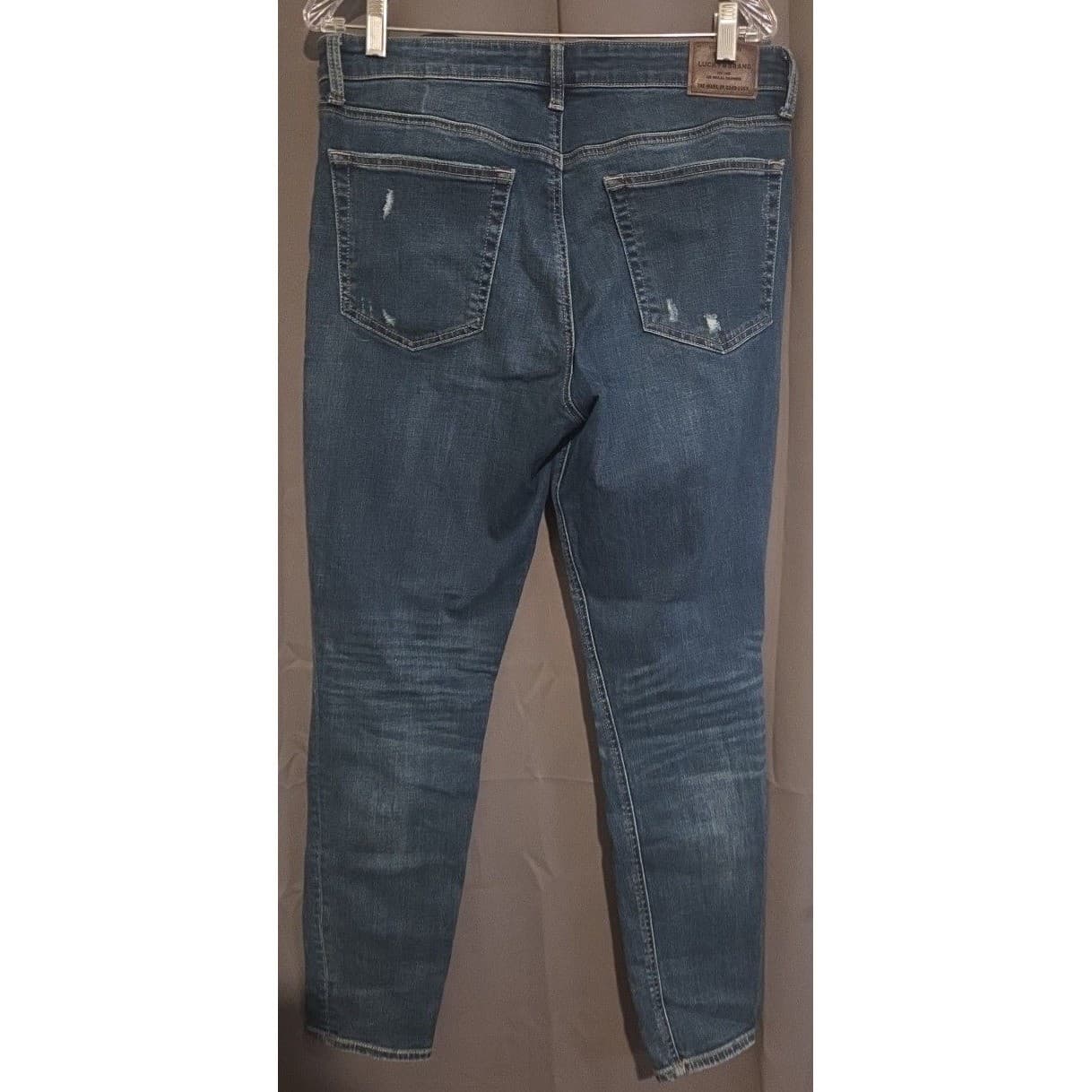 Lucky Brand Bridgette Medium Wash Distressed Skinny Jeans, Women's 12/31 urban - Thumbnail 3