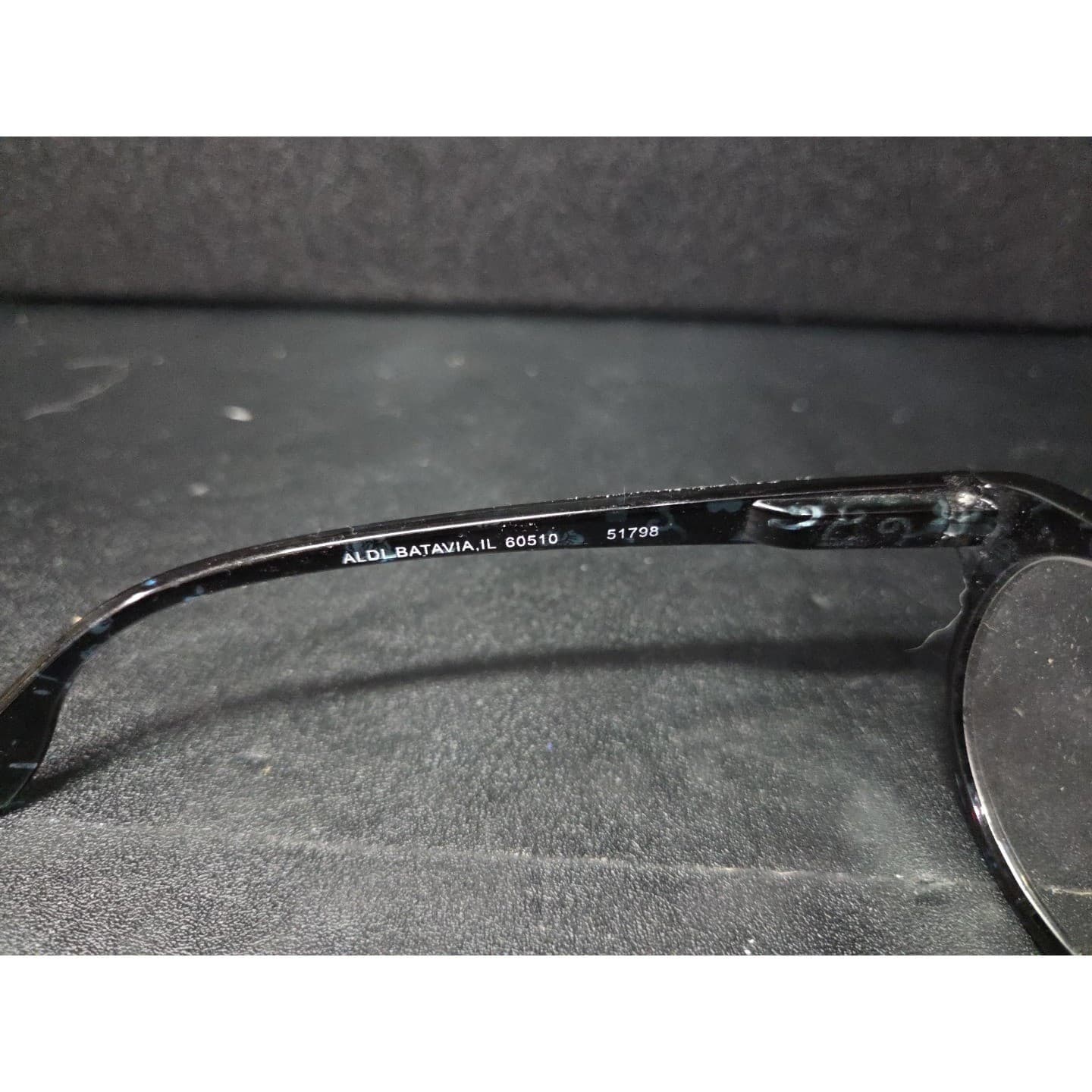 Aldi Blue Floral Round Reading Glasses +2.00 Magnification 51798 Womens Black - Thumbnail 6