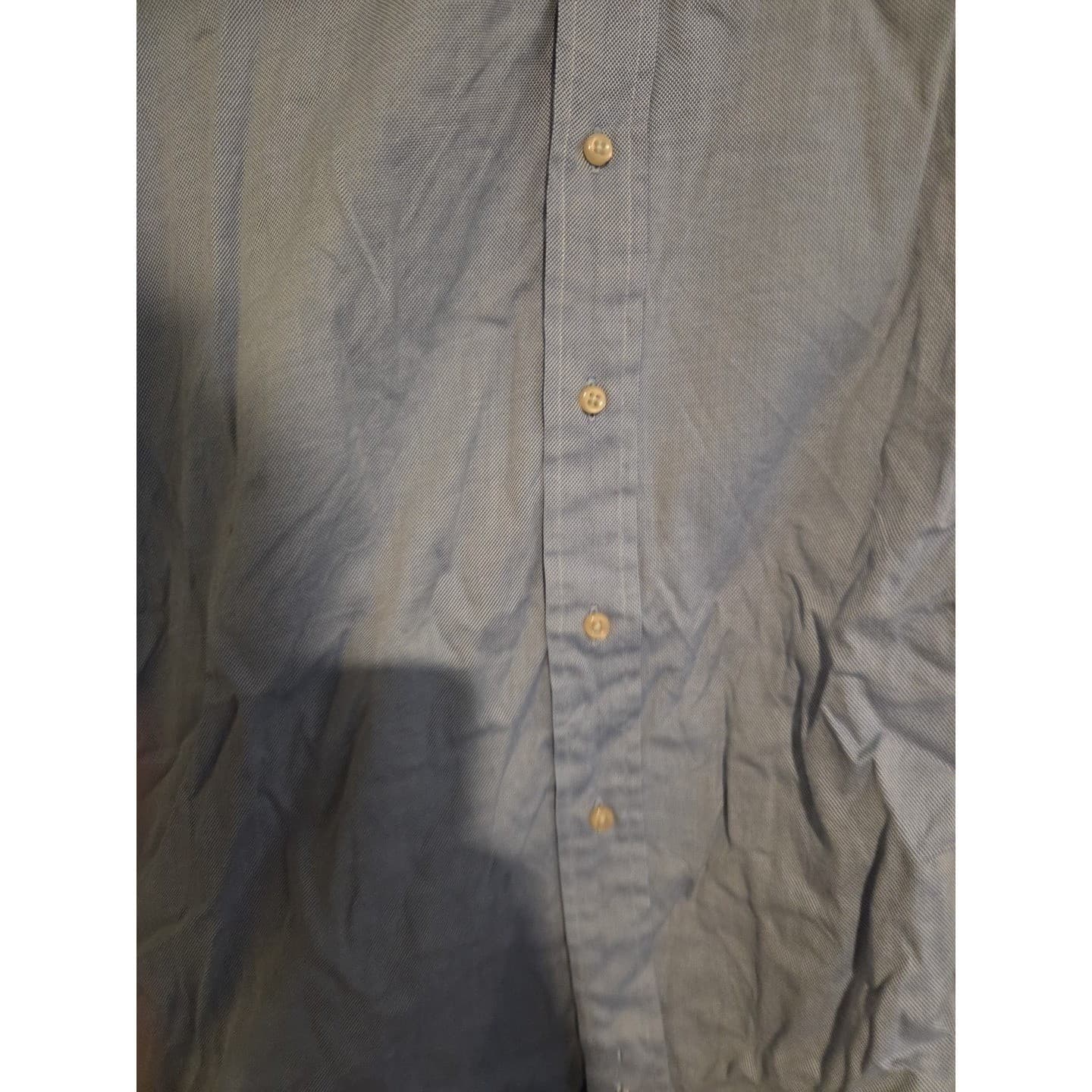 Jos. A. Bank Royal Oxford Cotton Blue Button Down Shirt, Men's Size 17-36 - Thumbnail 6