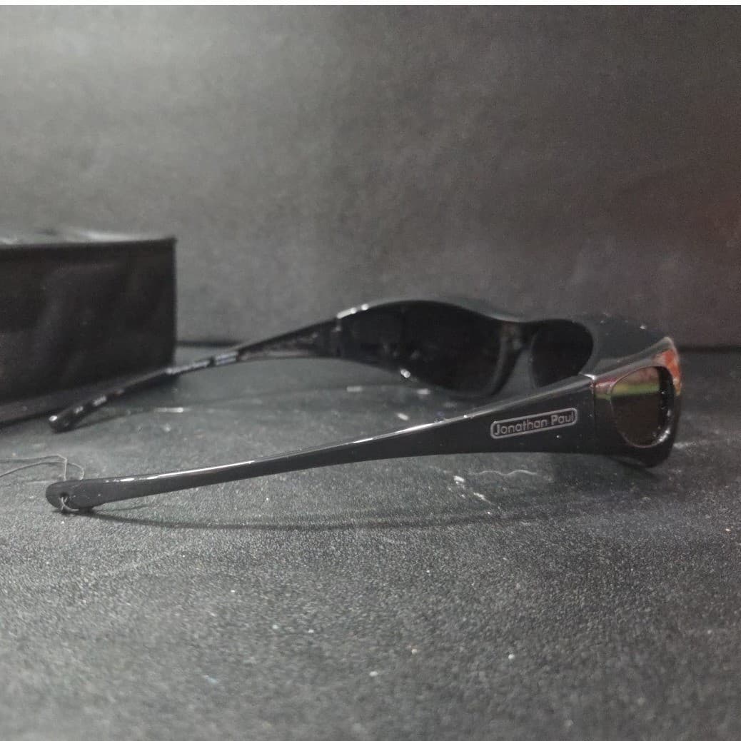 Jonathan Paul Fitovers FitzRx Black Wrap Around Sunglasses Over Glasses NEW - Thumbnail 6