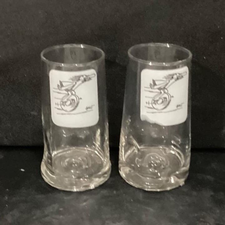 BC Comics Johnny Hart Caveman Tumblers, Set of 2, Vtg Cartoon Glasses, Drinkware - Thumbnail 6