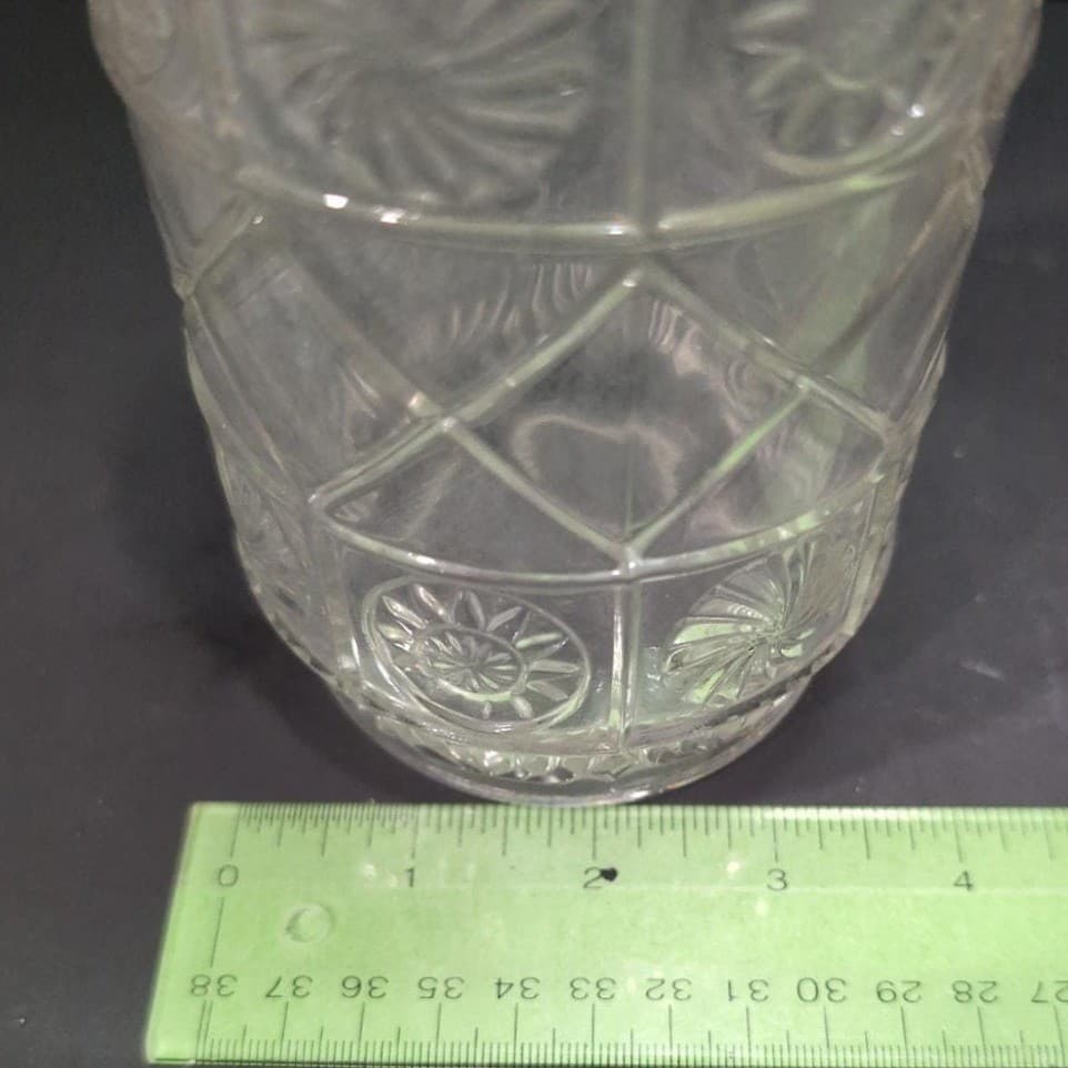 Federal Glass Clear Liquor Bottle, Vintage Decanter, Bar Accessory, Replacement - Thumbnail 11