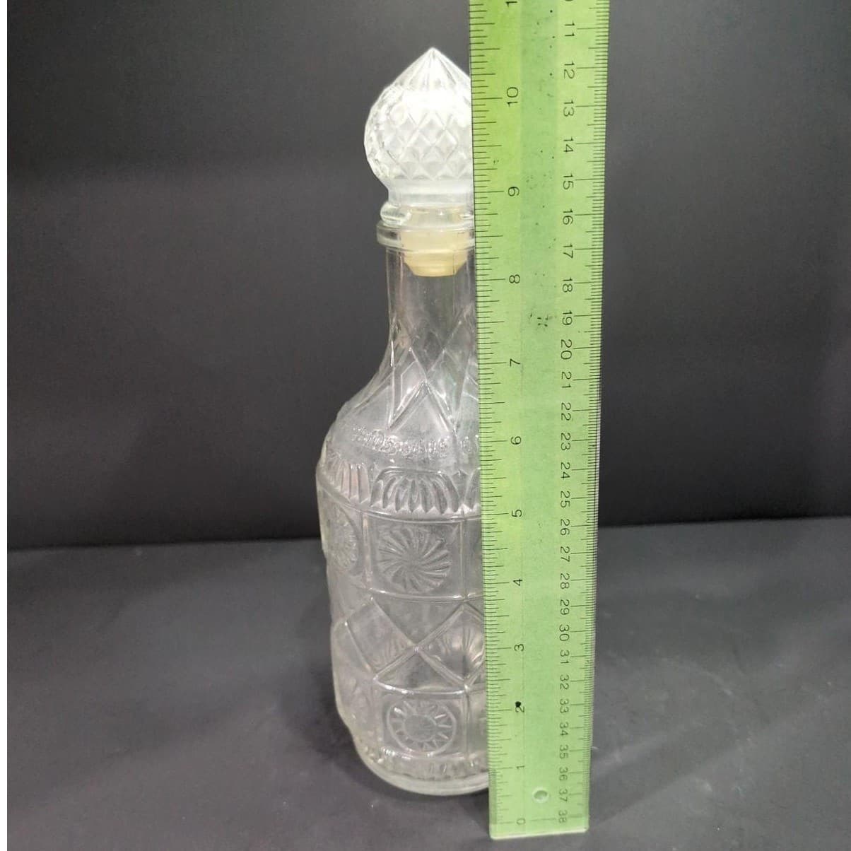 Federal Glass Clear Liquor Bottle, Vintage Decanter, Bar Accessory, Replacement - Thumbnail 10
