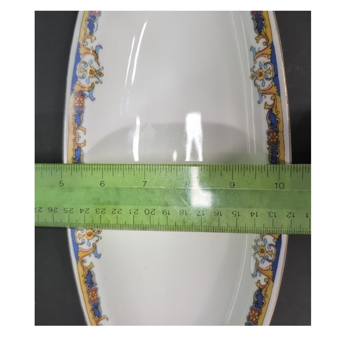 Epiag Elyrian Oval Celery Dish, Czechoslovakian Serving Platter, Vintage Plate - Thumbnail 3