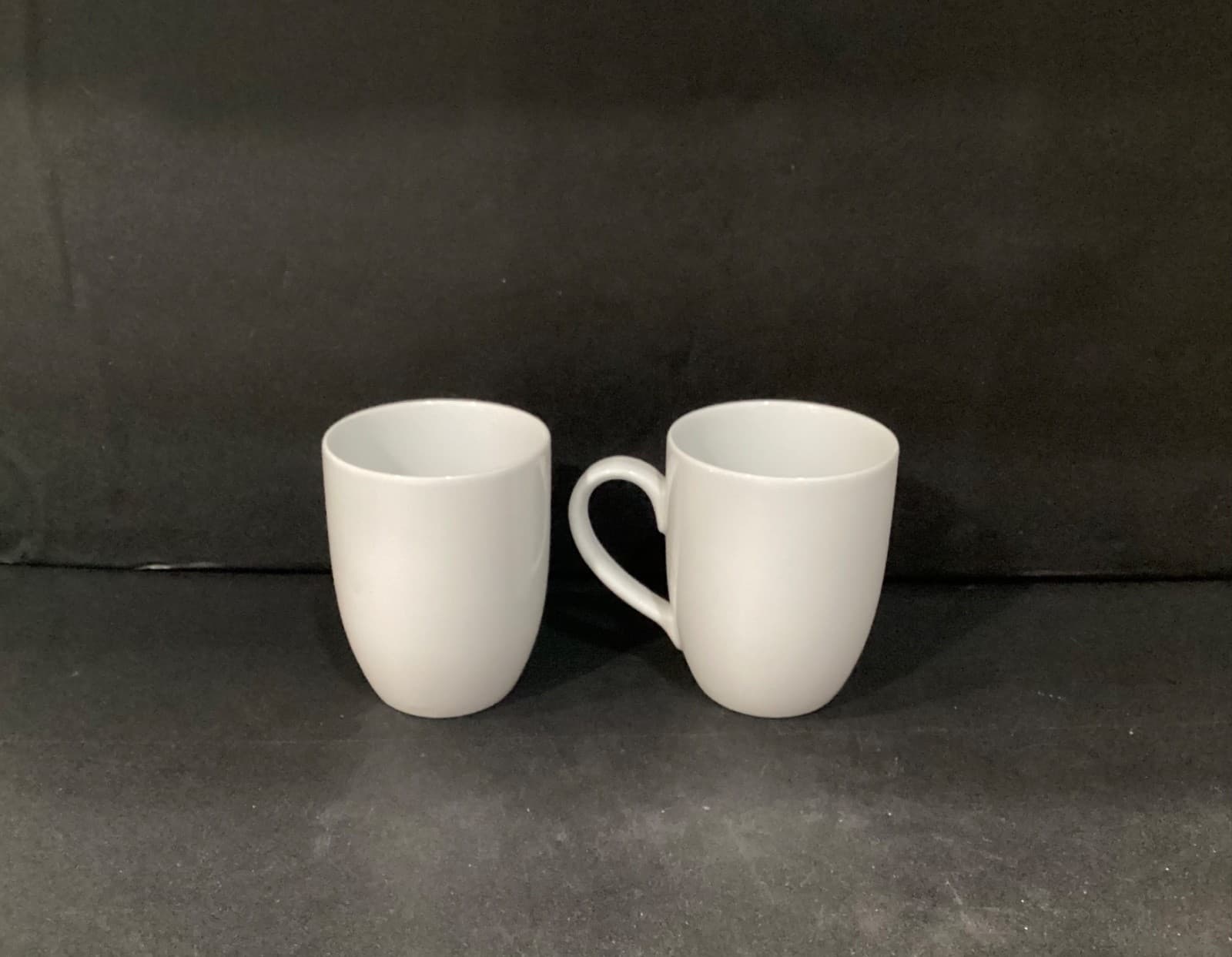 White World Market Classic Porcelain Coffee Mugs Set of 2 - Thumbnail 8
