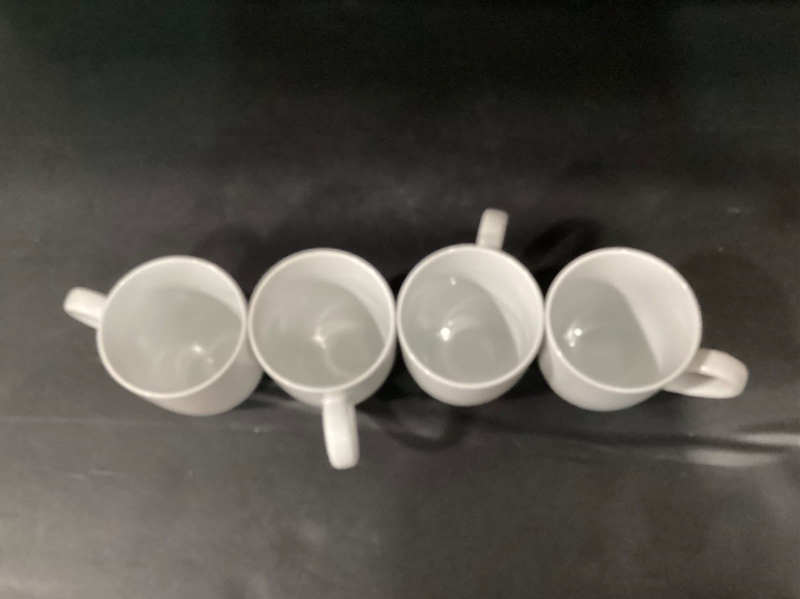 White World Market Classic Porcelain Coffee Mugs Set of 4 - Thumbnail 2