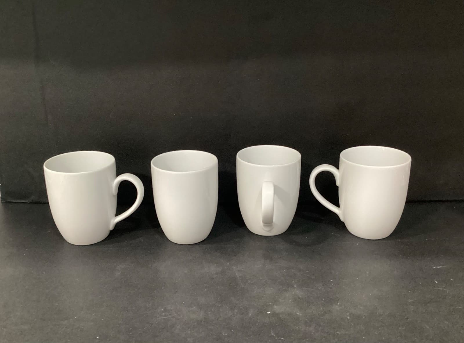 White World Market Classic Porcelain Coffee Mugs Set of 4 - Thumbnail 6