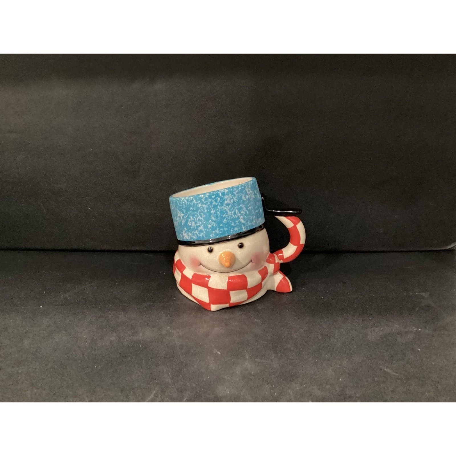 Hallmark Mitford Ceramic Aged 3D Snowman Oversized Decorative Mug Cup - Thumbnail 2