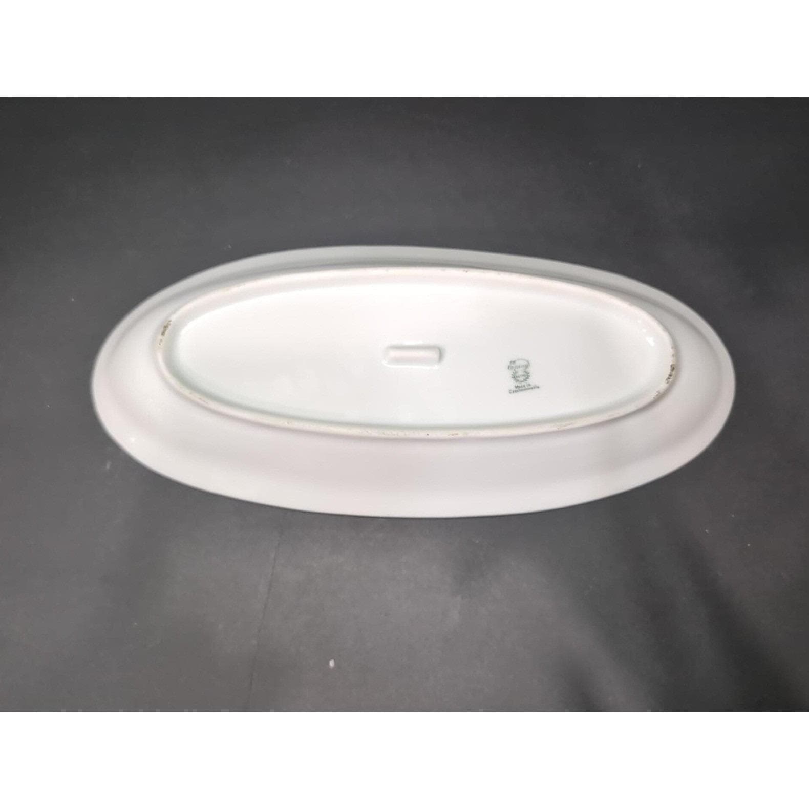Epiag Elyrian Oval Celery Dish, Czechoslovakian Serving Platter, Vintage Plate - Thumbnail 5